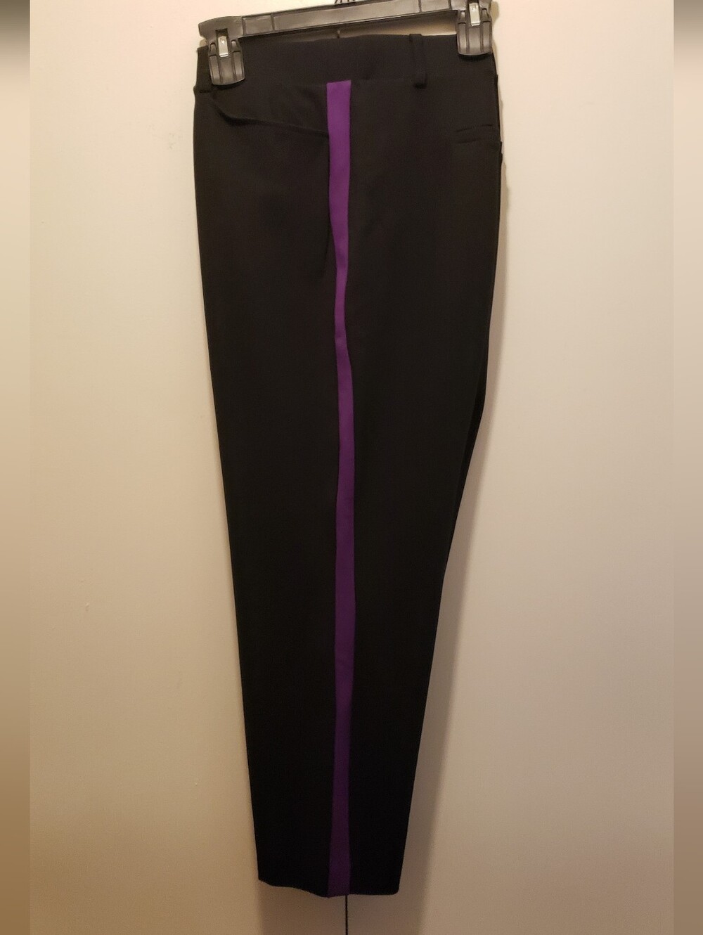 Torrid Premium Ponte Pull-on Sky High Trouser Black w/ Purple Stripe 3X - Picture 4 of 8